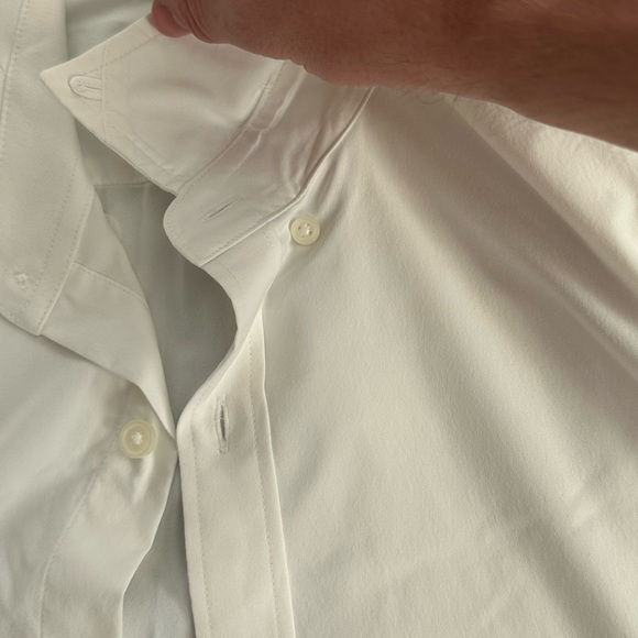 Express White Casual Button Down Shirt Modern Fit - Picture 9 of 12